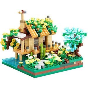 Port Cabin Building Set Model Kit and Gift for Kids and Adults with 2 Figure